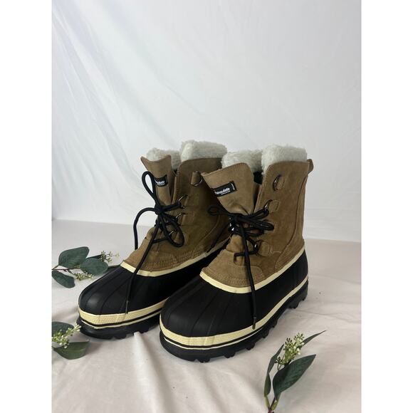 Herman Survivors Thinsulate 200g Brown Leather Winter Boots - Picture 3 of 3